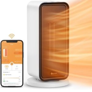 Govee Electric Space Heater, 1500W Smart Space Heater with Thermostat, WiFi & Bl